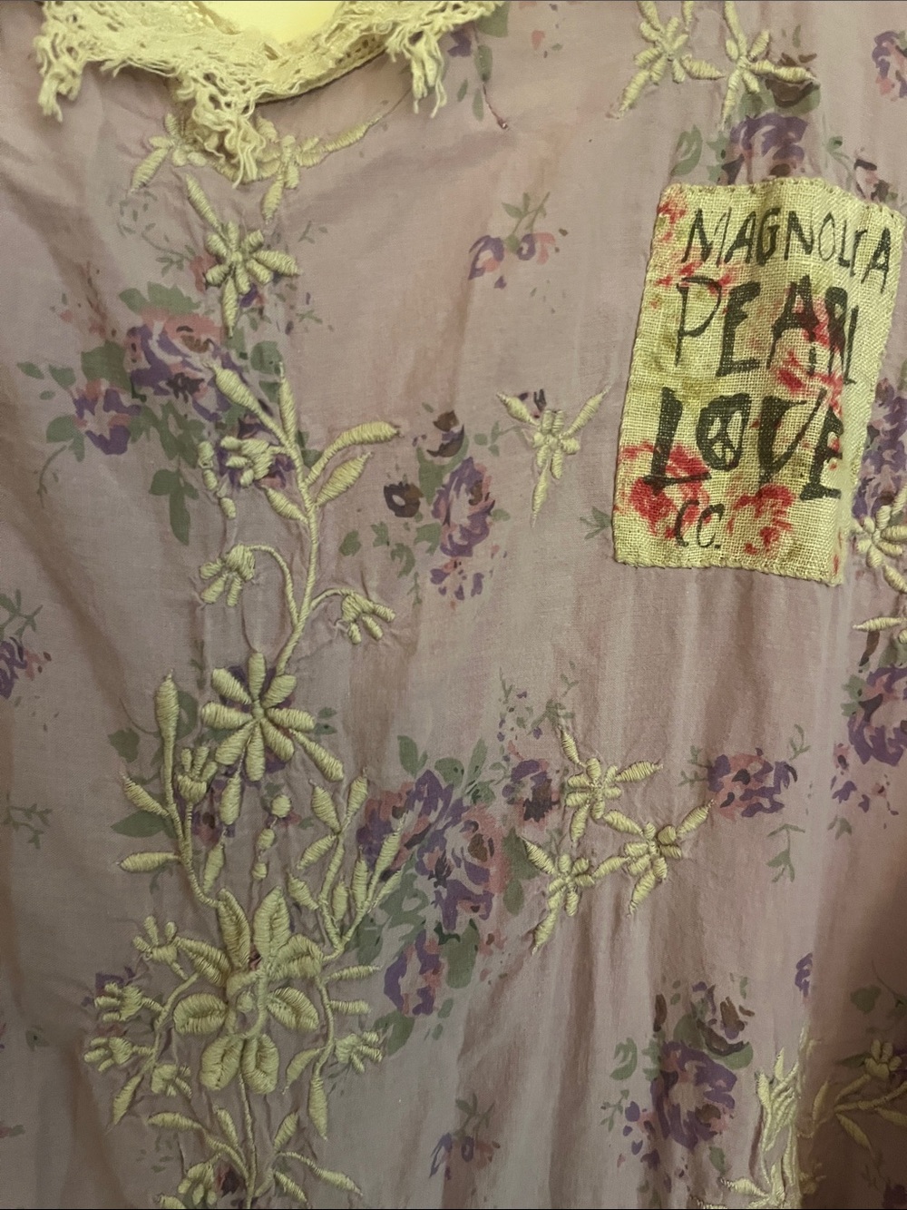 NWT Magnolia Pearl Maggie Bloom Garden Dress with Embroidery, Tattered Lace - Picture 5 of 6